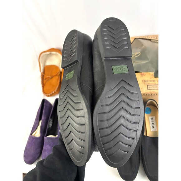 Women's Shoe Lot Size 7.5–10 Vintage Flats Slippers ESPRIT Bass Leather - Picture 8 of 16